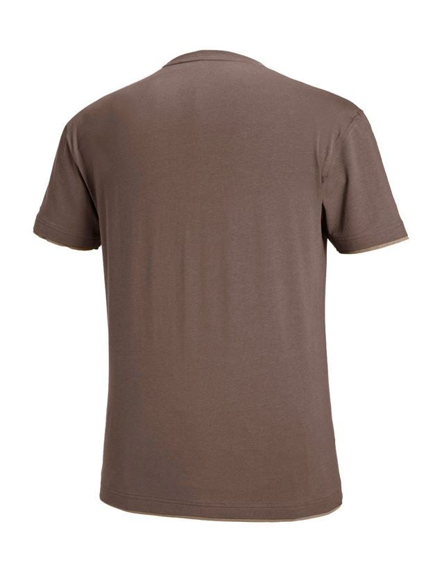 Témata: e.s. Tričko cotton stretch Layer + kaštan/lískový oříšek 3