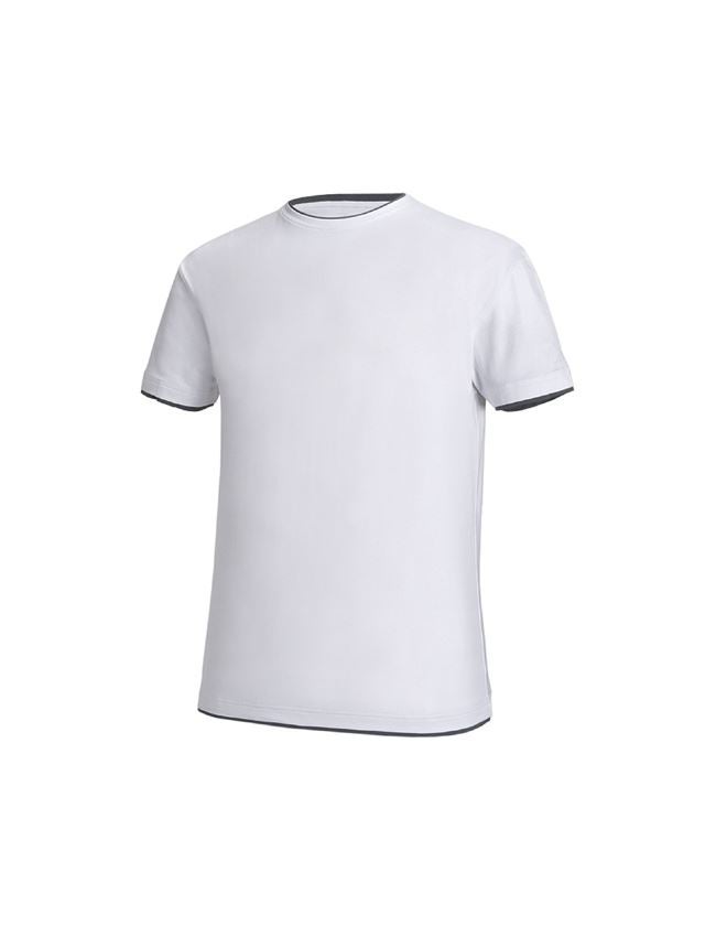 Témata: e.s. Tričko cotton stretch Layer + bílá/šedá 1