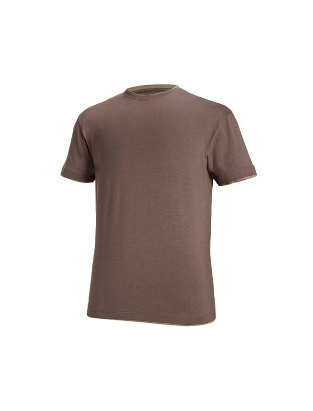 Témata: e.s. Tričko cotton stretch Layer + kaštan/lískový oříšek 2