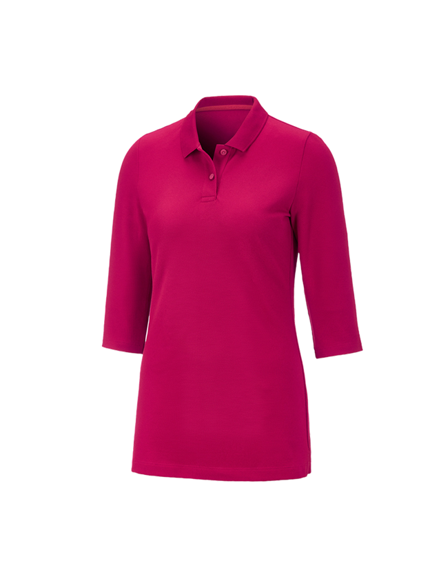 Trička | Svetry | Košile: e.s. Pique-Polo 3/4-rukávy cotton stretch, dámské + lesní plody 3