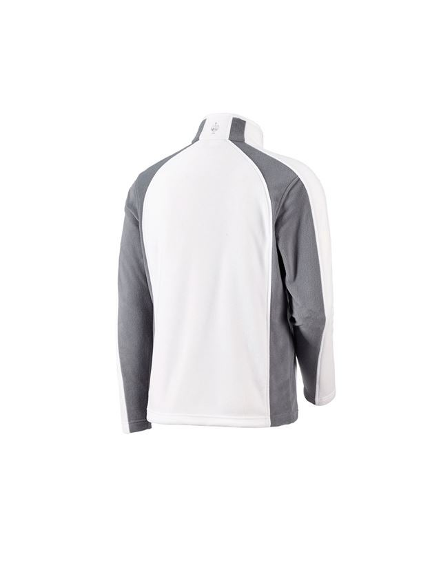 Pracovní bundy: Microfleecová bunda dryplexx® micro + bílá/šedá 2
