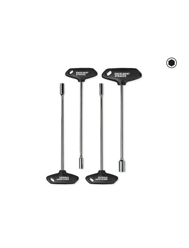 Šroubováky: Sada nástrčných klíčů, příčná rukojeť, SW, 4dílná