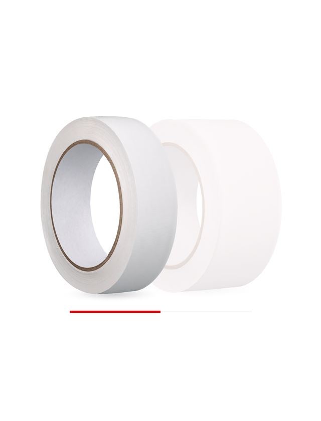 Plastové pásky | krepové pásky: Plastová lepicí páska, žlutá a bílá + bílá