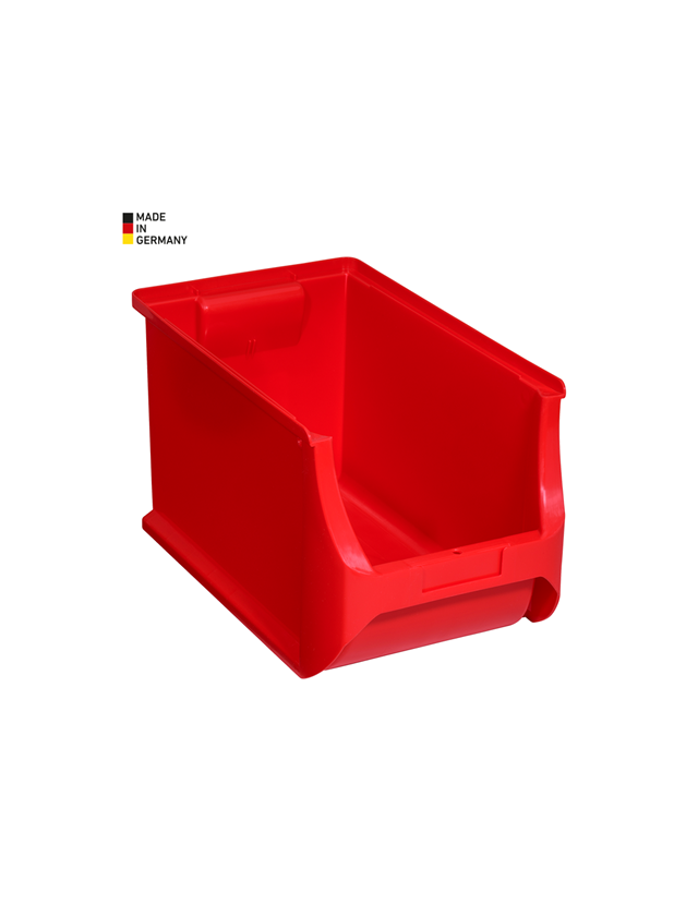 Třídění: Regálový zásobník 4H 355x205x200mm + červená