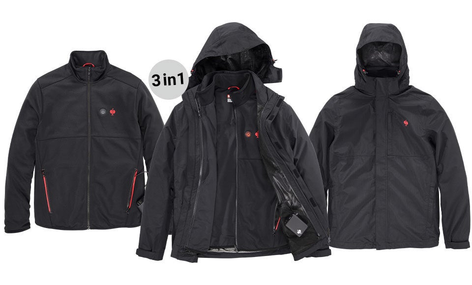 Softshell Jacke Jacke Beheizbar Test In Heizjacke Schwarz Strauss