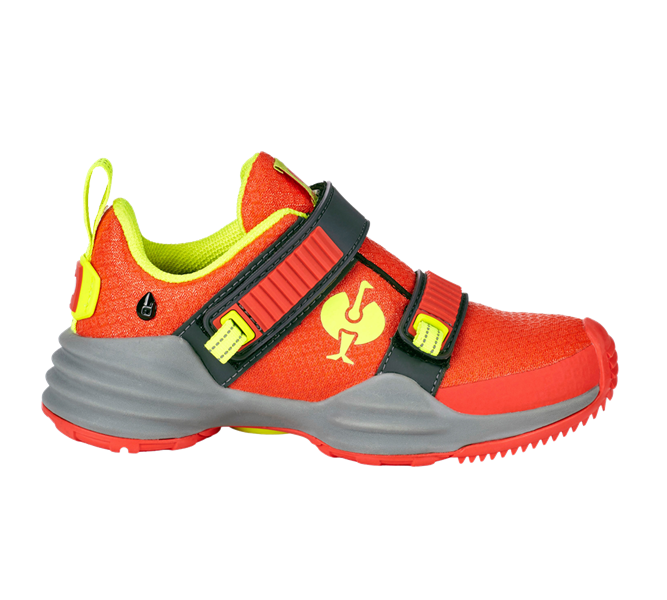 Vue principale, PROMOS, Chaussures Allround e.s. Waza, enfants, rouge solaire/jaune fluo