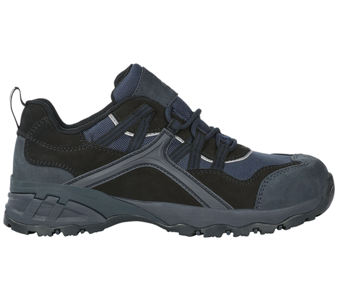 Main view, S1, e.s. S1 Safety shoes Pallas low, black/sapphire