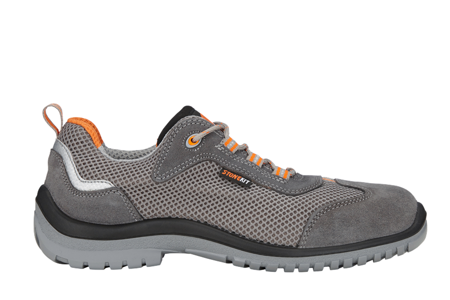 Main view, Footwear, STONEKIT S1 Safety shoes Luca, anthracite/orange