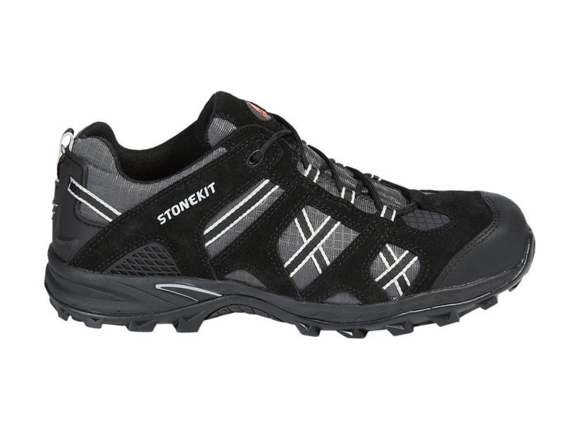 Main view, Footwear, STONEKIT S1 Safety shoes Portland, black/asphalt