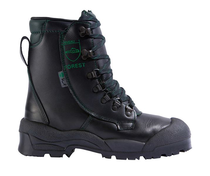 Main view, Safety Boots | Safety Wellingtons, S2 Forestry safety boots Alpin, black