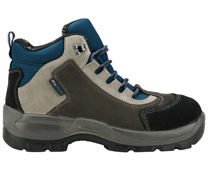 Main view, Footwear, S3 Safety boots Oberstdorf, grey/navy blue/black