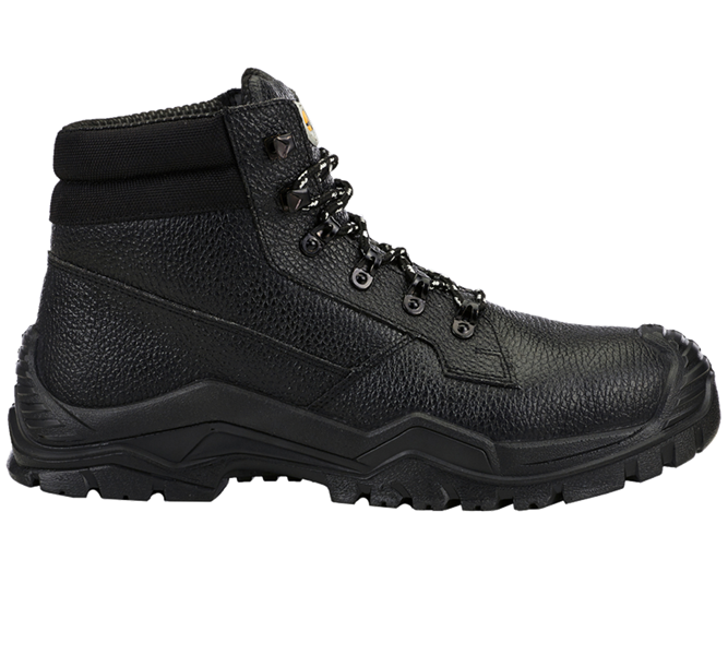 Main view, Safety Shoes, STONEKIT S3 Safety boots Chicago mid, black