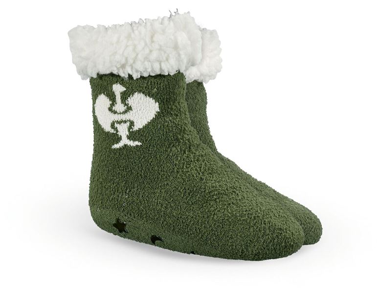 Vue principale, Pour les petits, e.s. Chaussettes en fibre polaire, enfants, vert nordique