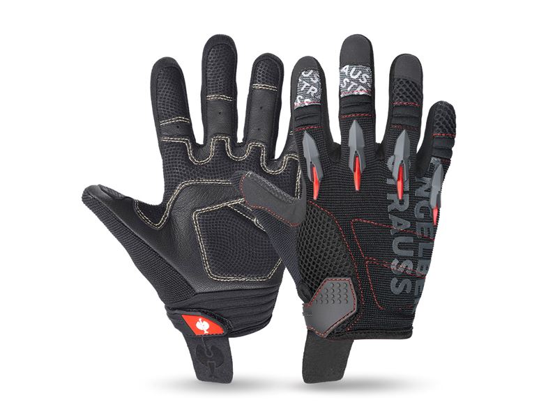 Hauptansicht, Accessoires, e.s. Kinder Mechaniker Handschuhe Viper, schwarz/rot