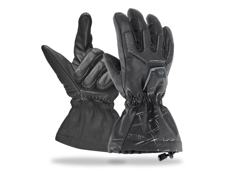 Vue principale, Hybrides, e.s. Gants d’hiver Cupid Ice, noir/gris