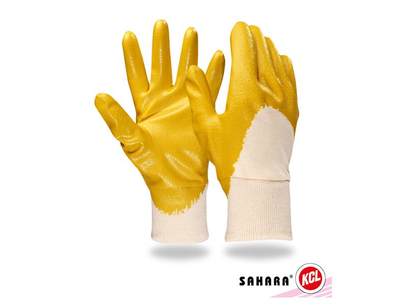 Main view, Coated, Nitrile gloves Sahara