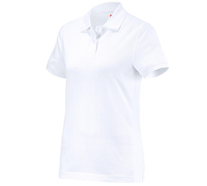 Main view, Medical | Healthcare, e.s. Polo shirt cotton, ladies', white