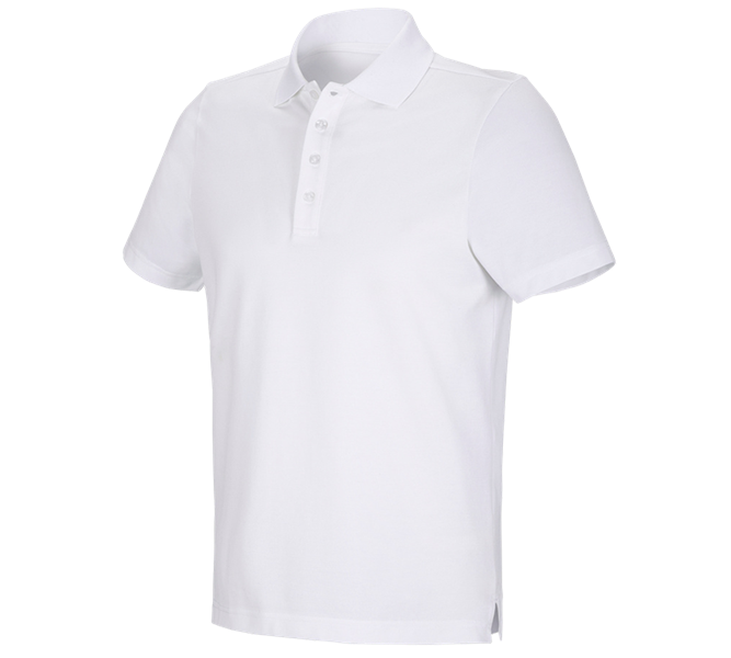 Vue principale, Médicales, e.s. Fonctionnel poloshirt poly cotton, blanc
