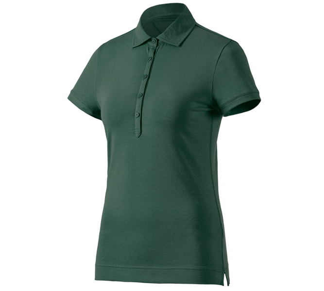 Vue principale, Horti-/ Sylvi-/ Agriculture, e.s. Polo cotton stretch, femmes, vert