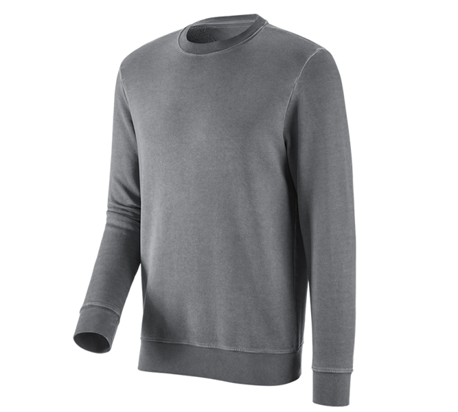 Hauptansicht, Basics, e.s. Sweatshirt vintage poly cotton, zement vintage