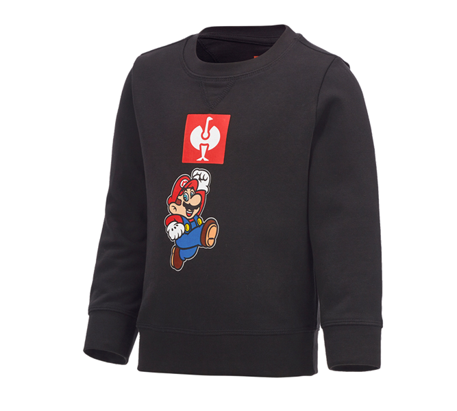 Hauptansicht, SALE, Super Mario Sweatshirt, Kinder, schwarz