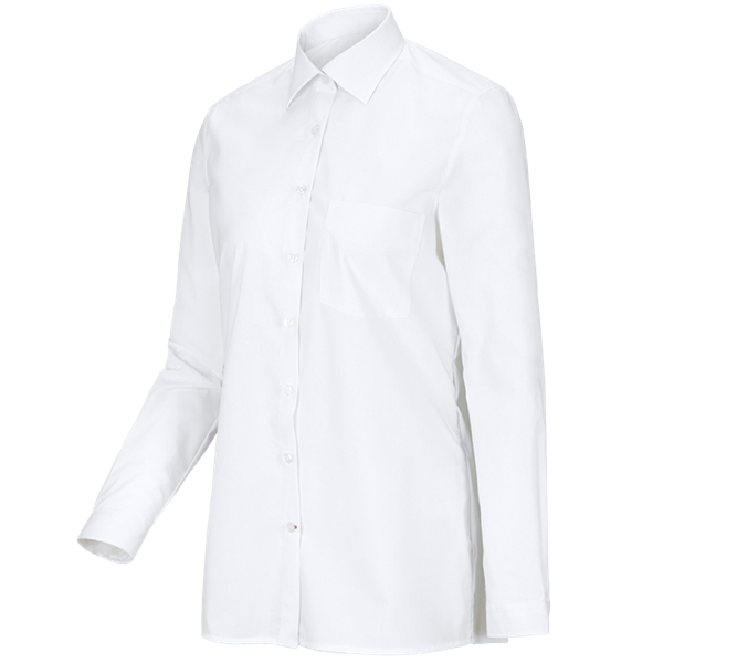 Main view, Clothing, e.s. Service blouse long sleeved, white