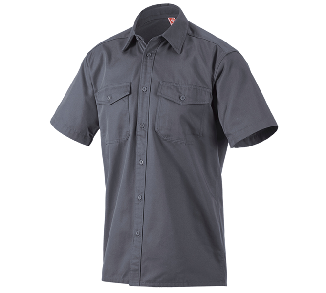 Main view, Topics, Work shirt e.s.classic, short sleeve, grey