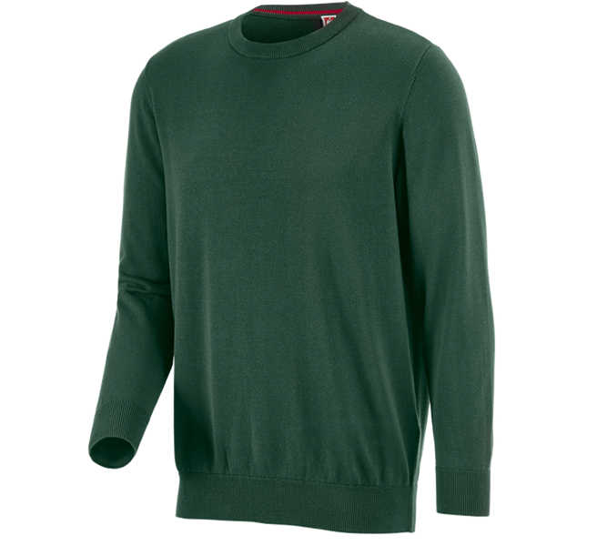 Main view, Gardening / Forestry / Farming, e.s. Knitted pullover, round neck, green