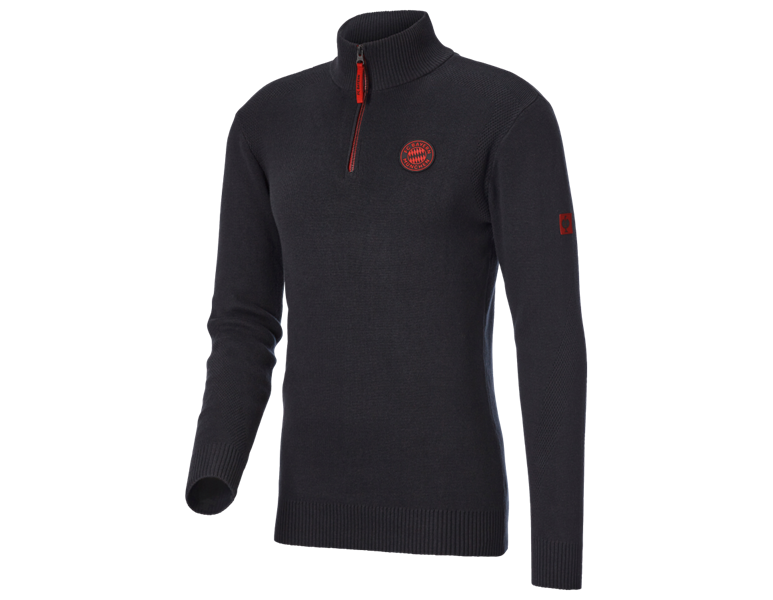 Vue principale, Grands cadeaux, FCB KNITTED TROYER, black melange