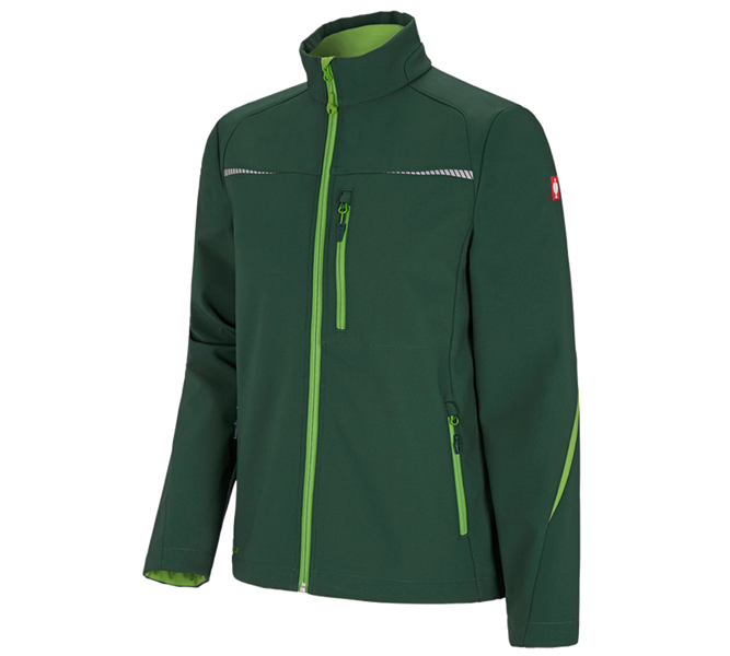 Main view, Gardening / Forestry / Farming, Softshell jacket e.s.motion 2020, green/seagreen