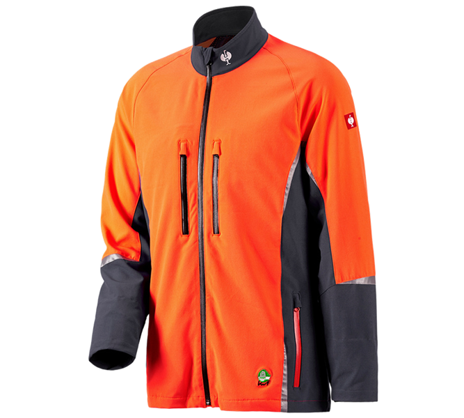 Main view, Clothing, e.s. Forestry jacket, KWF, grey/high-vis orange