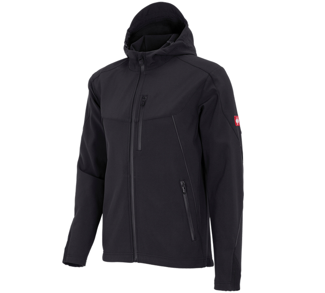 Vue principale, Vestes de travail, Veste softshell e.s.vision, noir