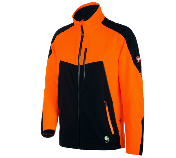 Vue principale, Vestes de travail, Veste de forestier e.s.vision d’été, orange fluo/noir