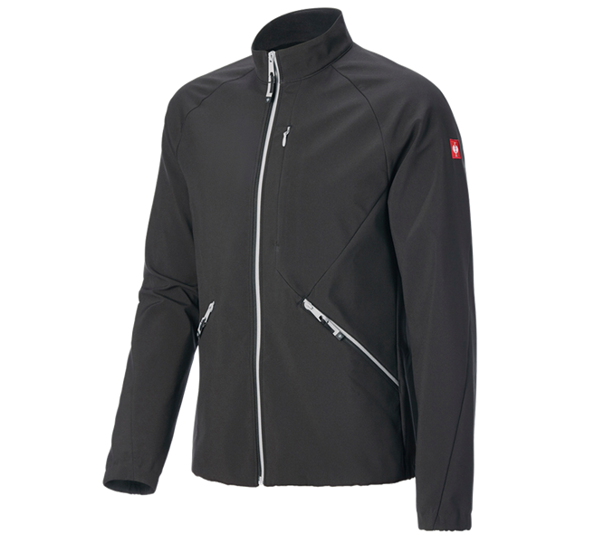 Main view, Clothing, Softshell jacket e.s.ambition, black/platinum