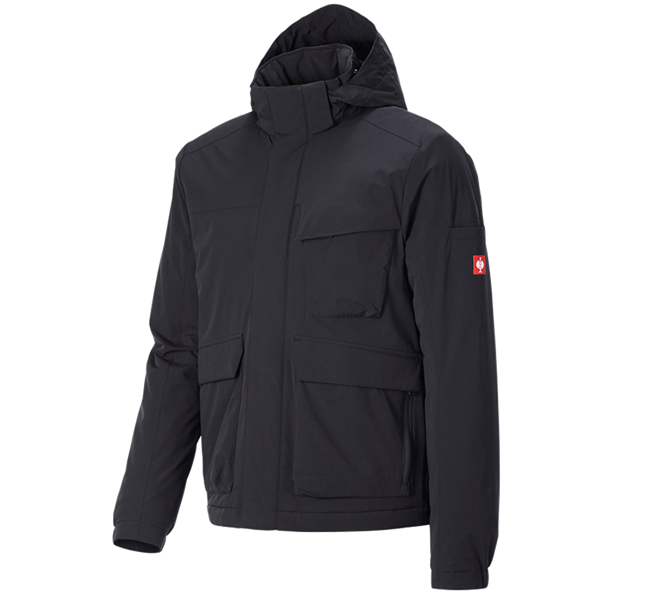 Vue principale, e.s.trail, Veste d'hiver e.s.trail pure, noir