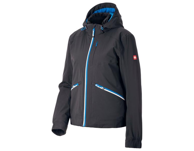 Main view, Winter Jackets, Winter jacket e.s.ambition, ladies', graphite/gentianblue