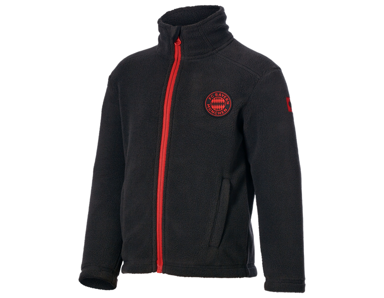 Vue principale, Grands cadeaux, FCB FLEECE JACKET KIDS, black/straussred