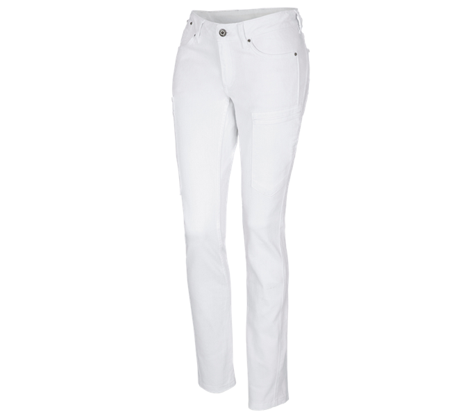 Main view, Medical | Healthcare, e.s. 7-pocket jeans, ladies', white