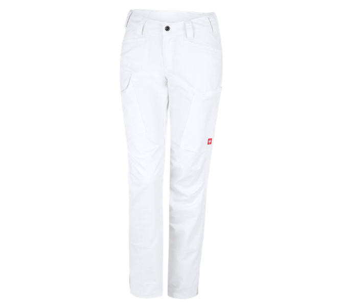 Main view, Medical Trousers | Healthcare Trousers, e.s. Trousers pocket, ladies', white