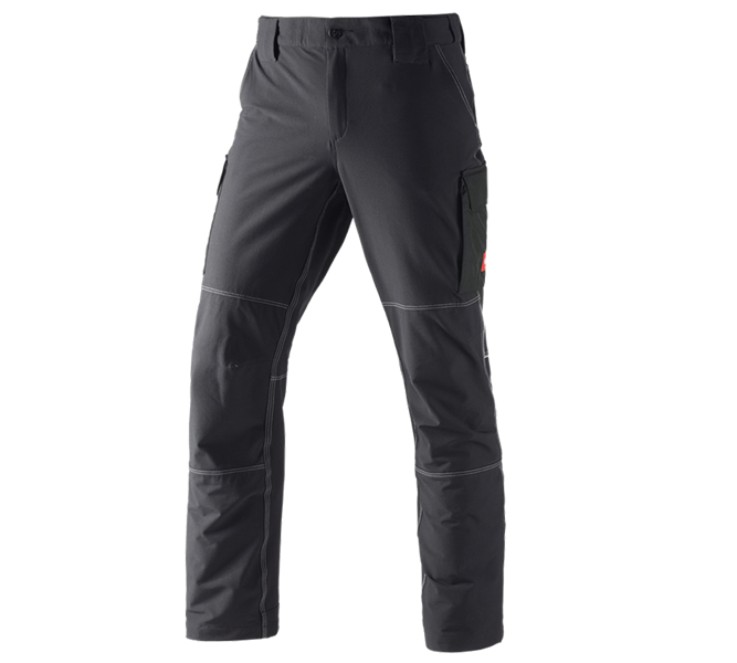 Main view, e.s.dynashield, Functional cargo trousers e.s.dynashield, black