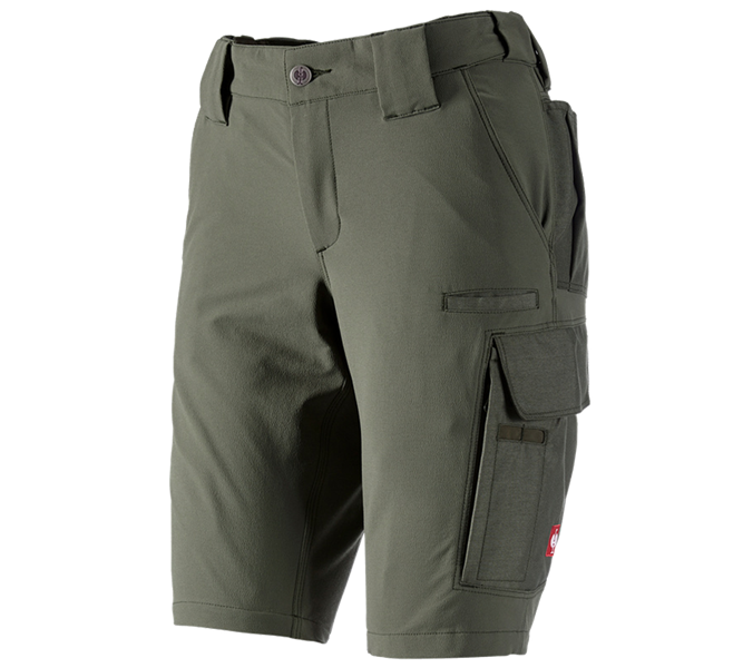 Main view, Work Trousers, Functional short e.s.dynashield solid, ladies', thyme