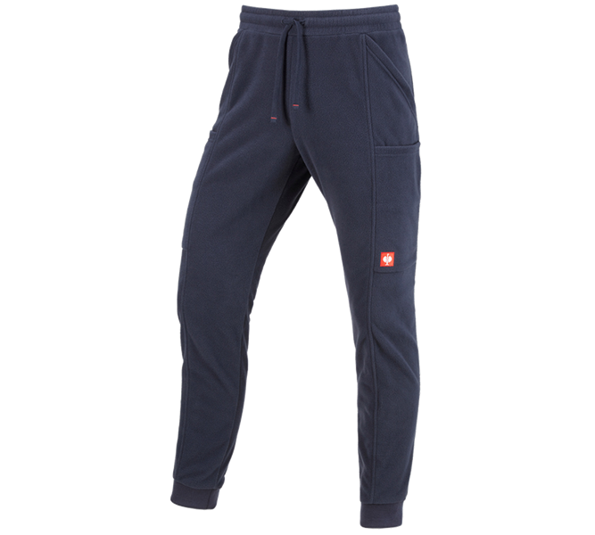 Main view, Clothing, e.s. Fleece Trousers, navy