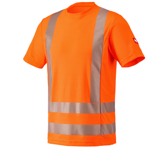 Vue principale, Vêtements haute visibilité, e.s. T-shirt fonctionnel signal., orange fluo