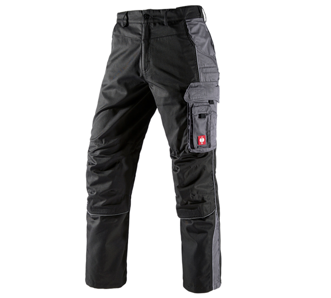 Vue principale, Vêtements, Pantalon à taille élastique e.s.active, noir/anthracite