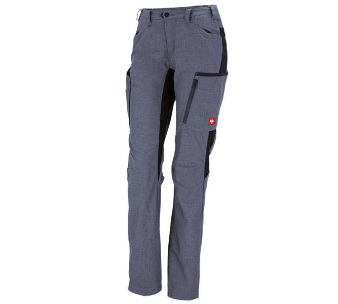 Main view, Plumbers / Installers, Winter ladies' trousers e.s.vision, pacific melange/black