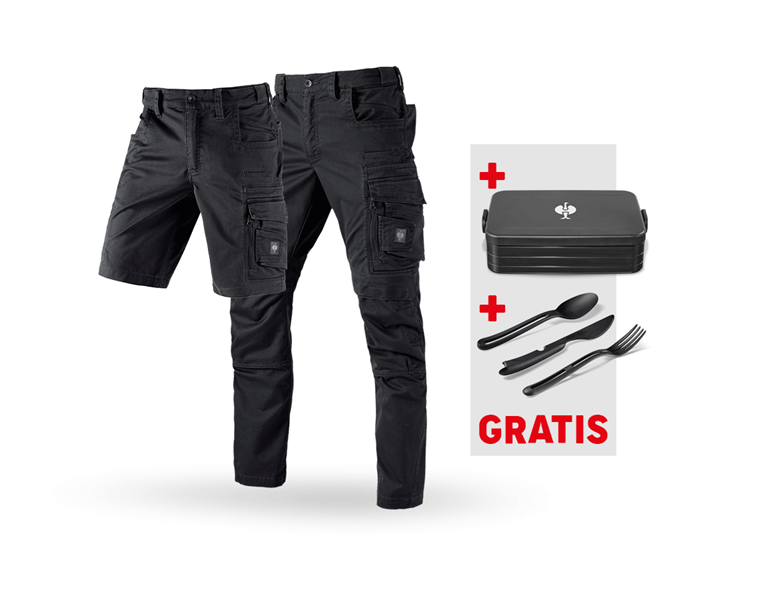 Hauptansicht, SALE, SET: Bundhose + Short e.s.motion ten, oxidschwarz