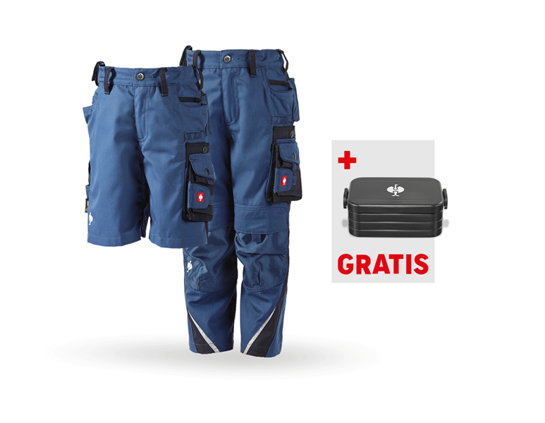 Hauptansicht, SALE, SET: Kinder Bundhose + Short e.s.motion, kobalt/pazifik