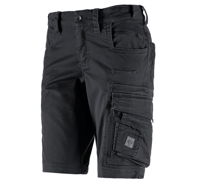Main view, Work Trousers, Shorts e.s.motion ten, ladies', oxidblack