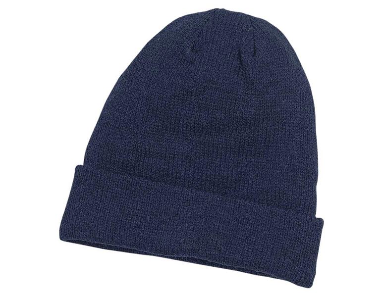 Main view, Beanies, Knitted hat Jan Thinsulate, navy blue