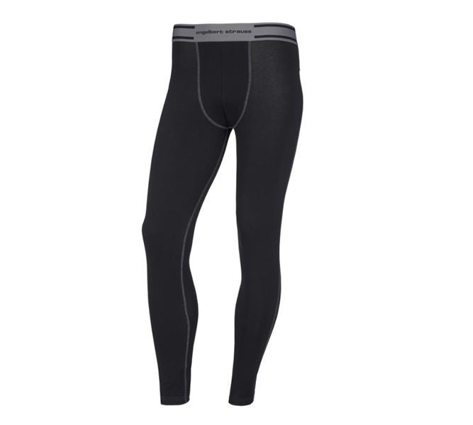 Hauptansicht, Funktionsunterwäsche, e.s. cotton stretch Long Pants, schwarz